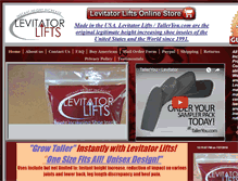 Tablet Screenshot of levitatorlifts.com